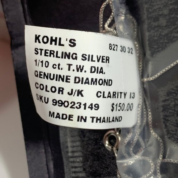 Love Walks on Four Paws Dog Bone + Paw 16" S/S Necklace Diamond 1/10 ct NWT $150 - Picture 5 of 5